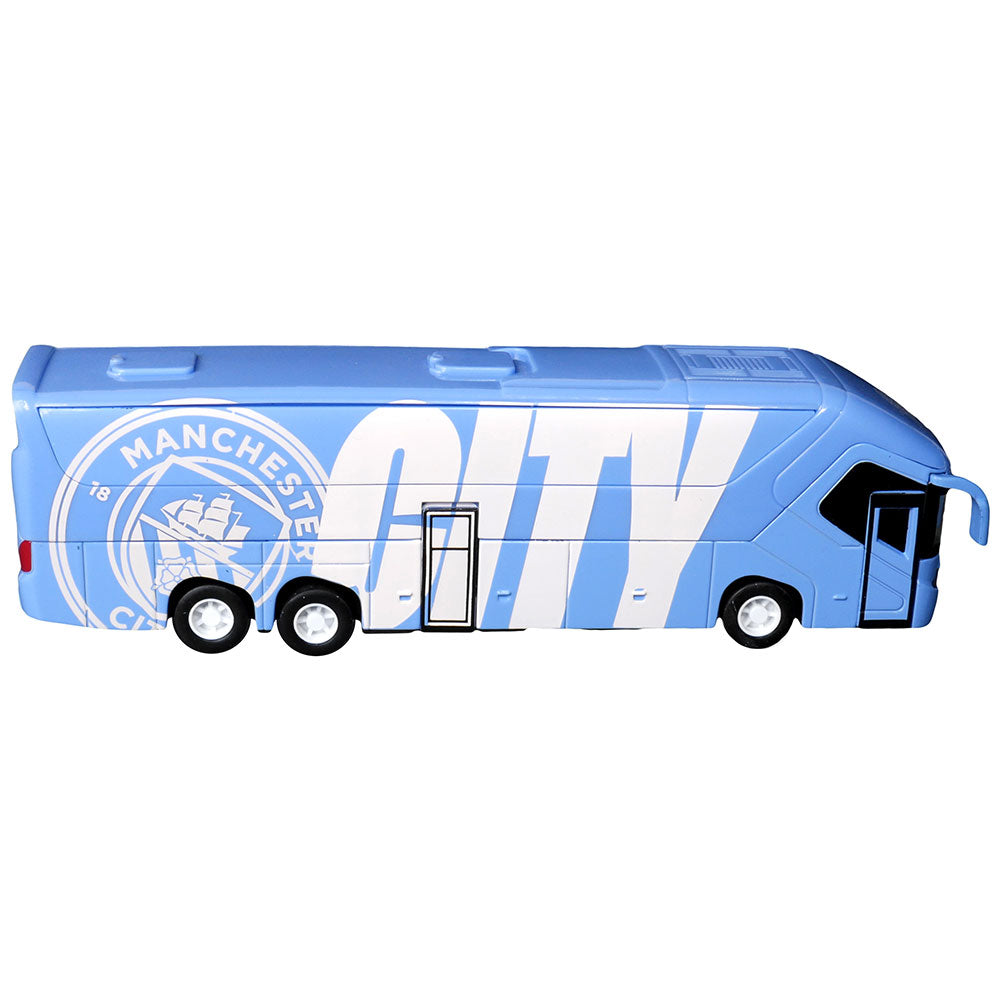 Manchester City Football Club Die - cast Replica Team Bus Collectible
