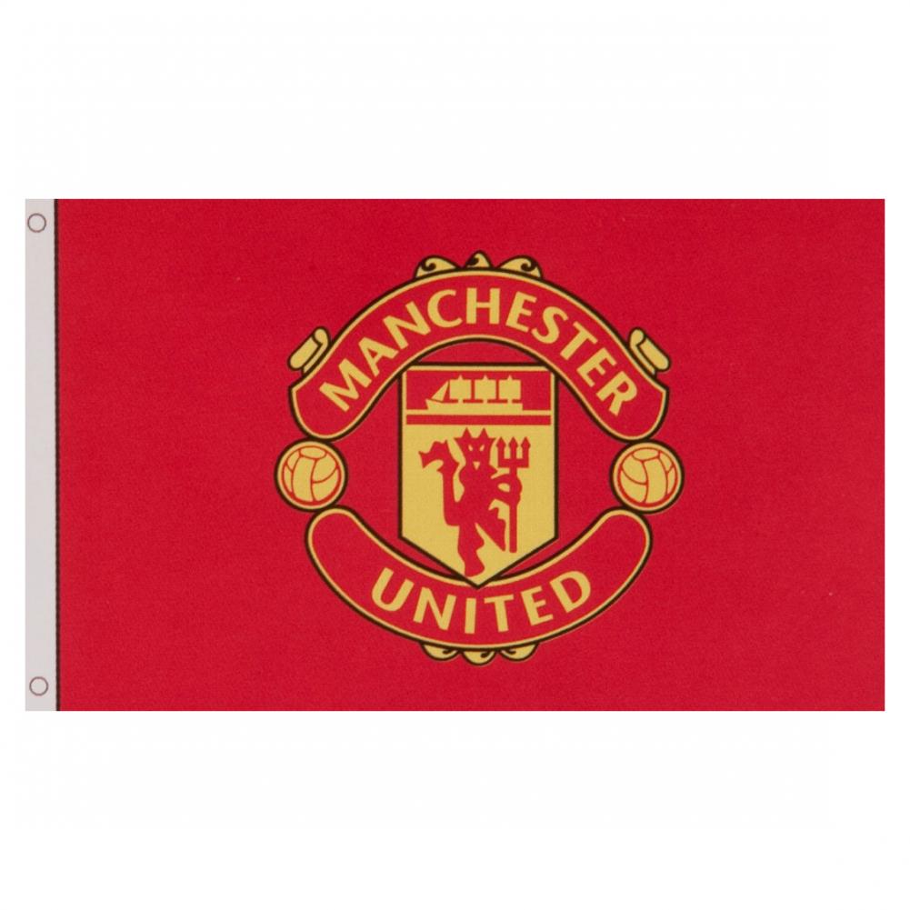 Large Manchester United Football Club Crest Decorative Supporters Flag