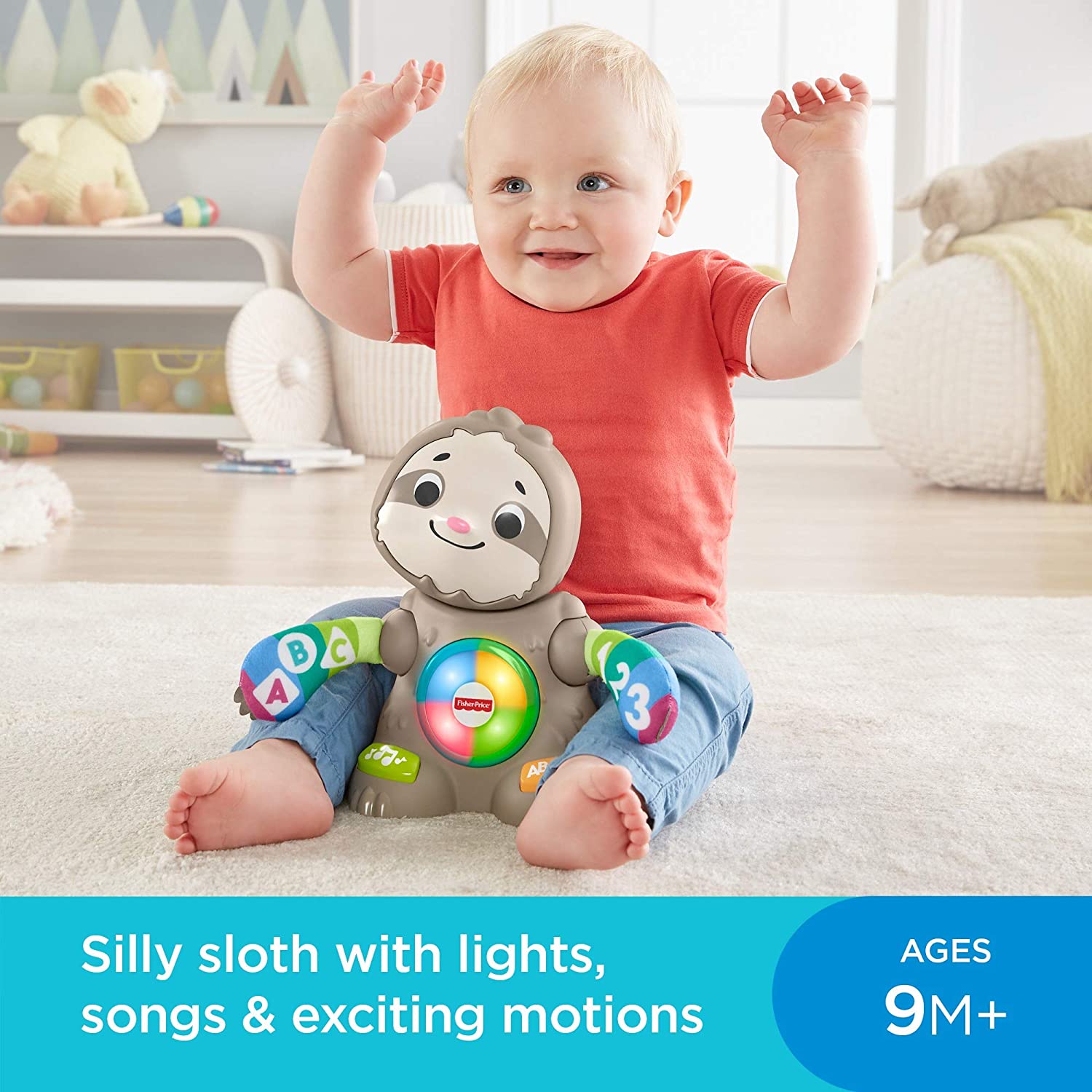 Fisher-Price Linkimals Sloth Toy with Smooth Dancing Moves