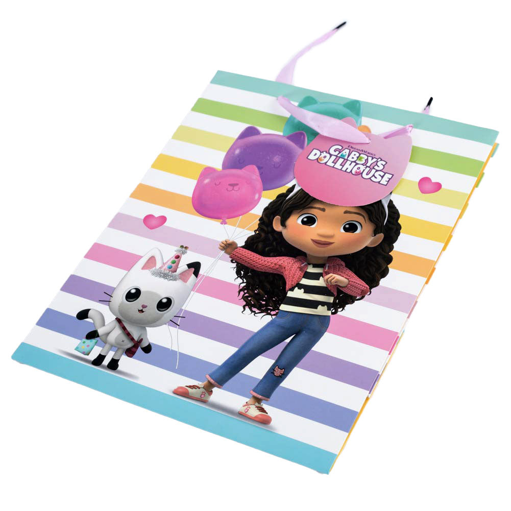 Medium-sized Multi-color Gabby's Dollhouse Gift Bag with Woven Handles