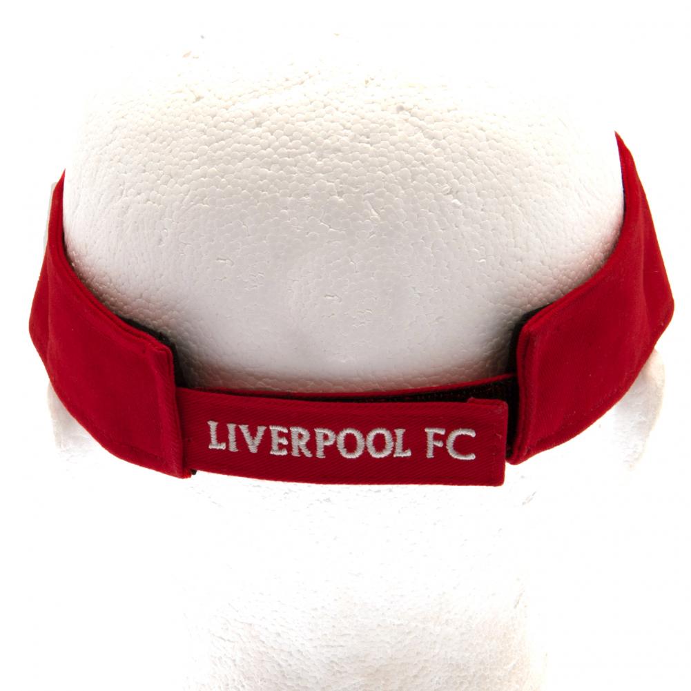 Lightweight Red Garment-Washed Cotton Liverpool FC Summer Visor Cap