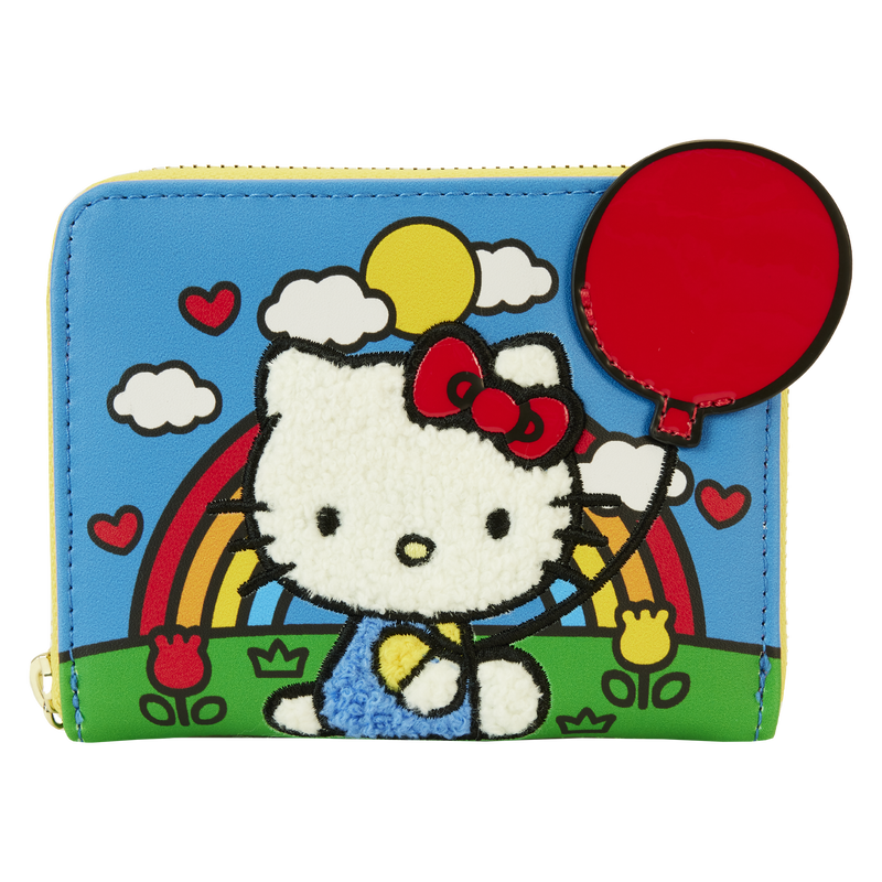 Loungefly Sanrio Hello Kitty 50th Anniversary Metallic Zip Around Tote Bag with Coin Bag