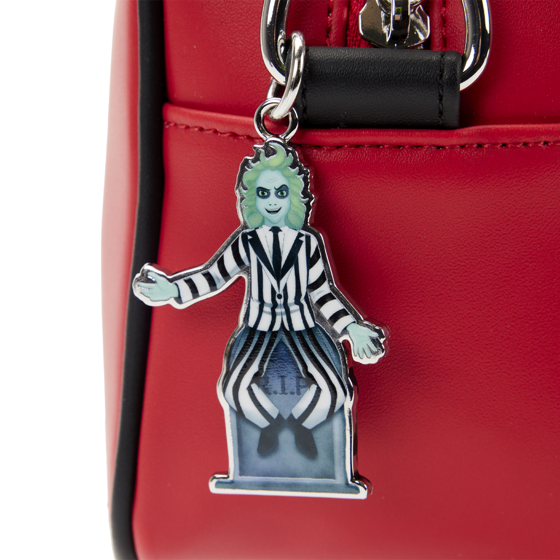 Loungefly Branded Beetlejuice Themed Graveyard Sign Design Crossbody Shoulder Bag
