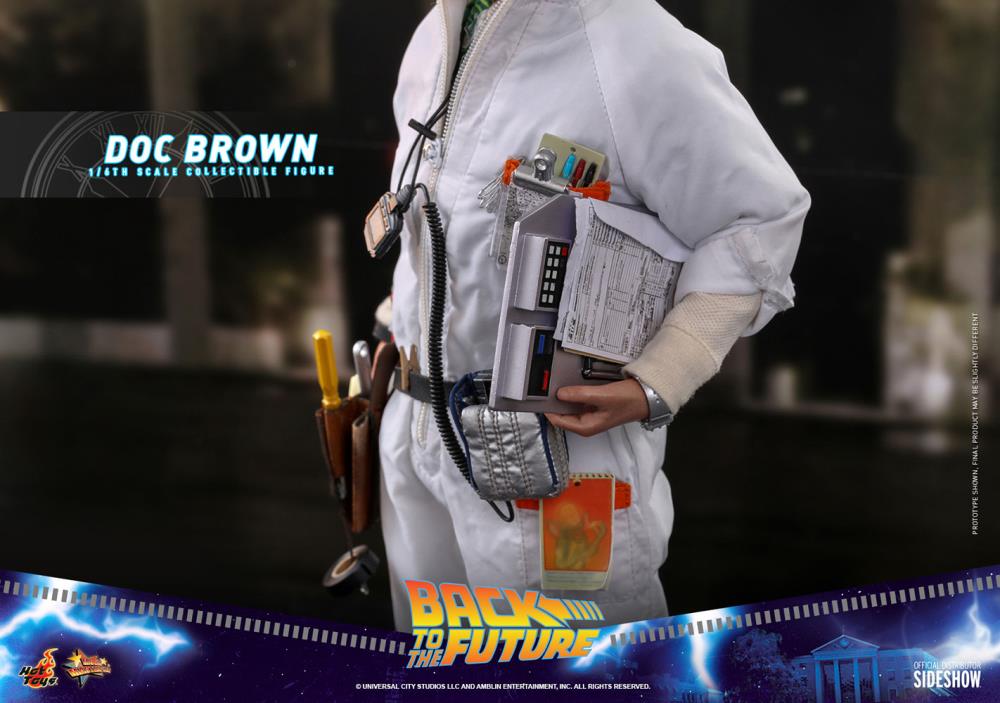 Hot Toys Back to the Future 1/6th Scale Movie Masterpiece Collectible Figure of Doc Brown