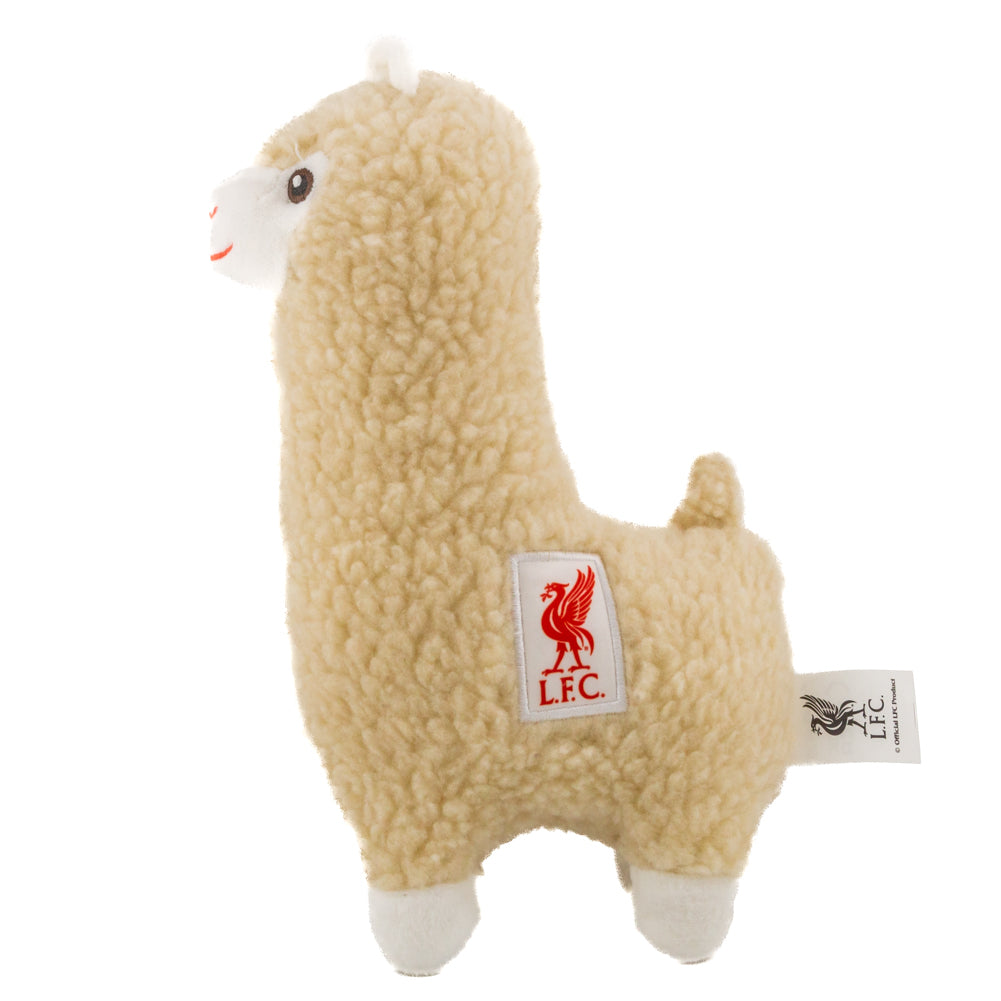 Soft Cream Liverpool FC Polyester Plush Llama about 24cm Tall
