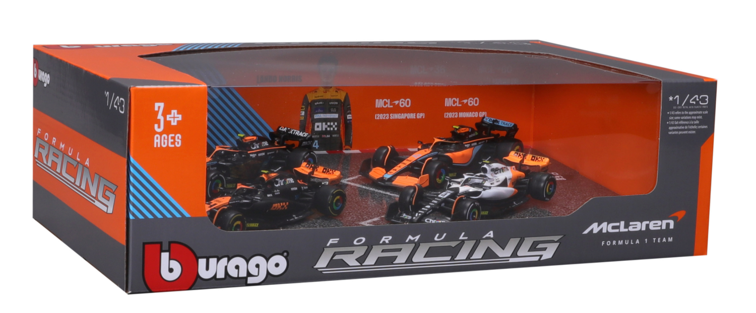 Official 4 - Pack Collector's Edition: Formula 1 McLaren F1 Lando Norris Highlights Set