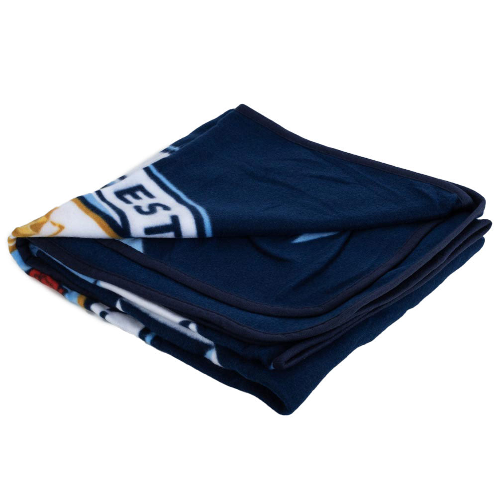 Soft and Warm Navy Blue Manchester City FC Particle Fleece Blanket