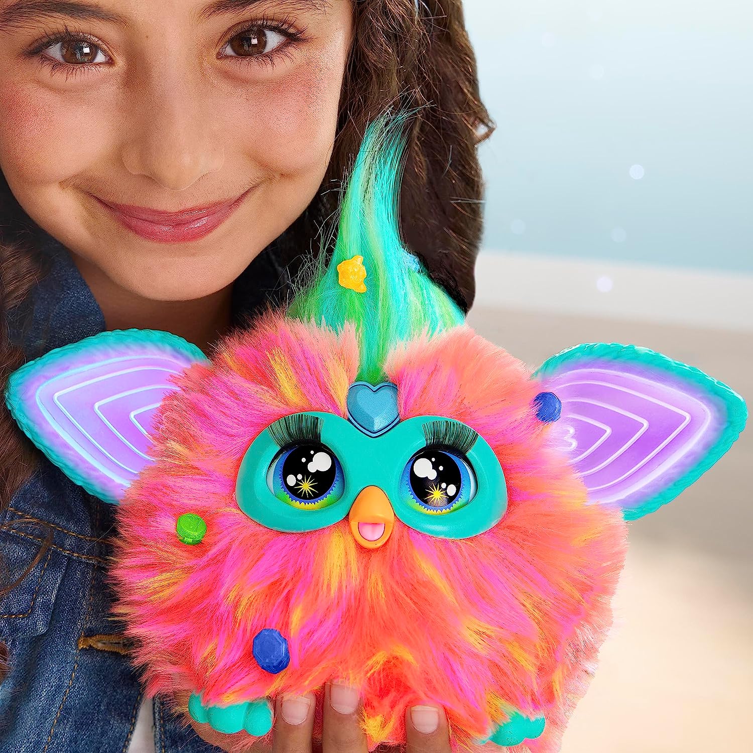 Coral-Colored Interactive Electronic Furby Pet with Over 600 Phrases
