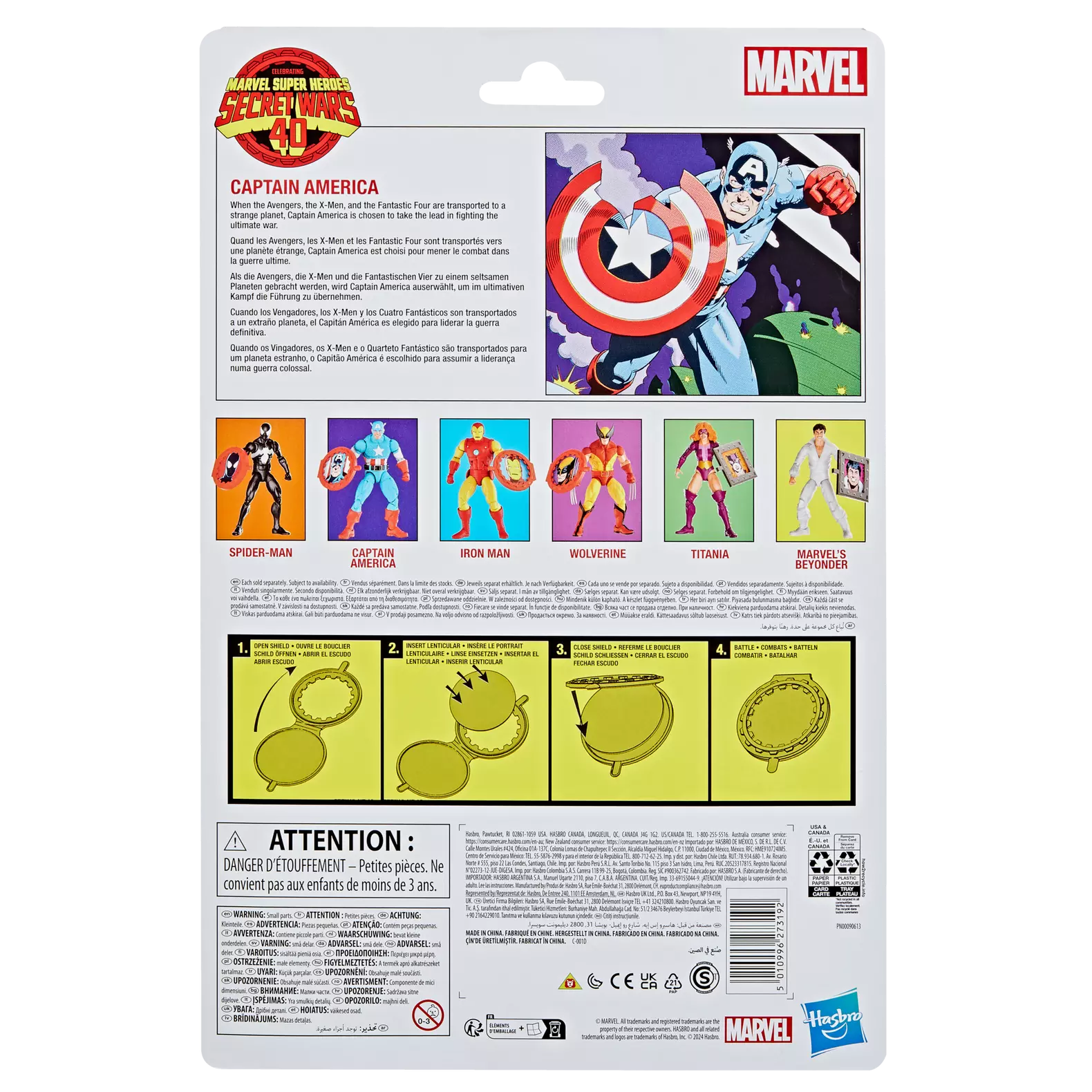 Marvel Legends Series 6-Inch Secret Wars Themed Captain America Action Figure for Collectors