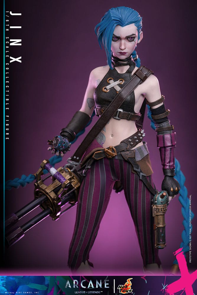 Hot Toys Collectible 1/6th Scale Figure of Arcane Jinx from League of Legends