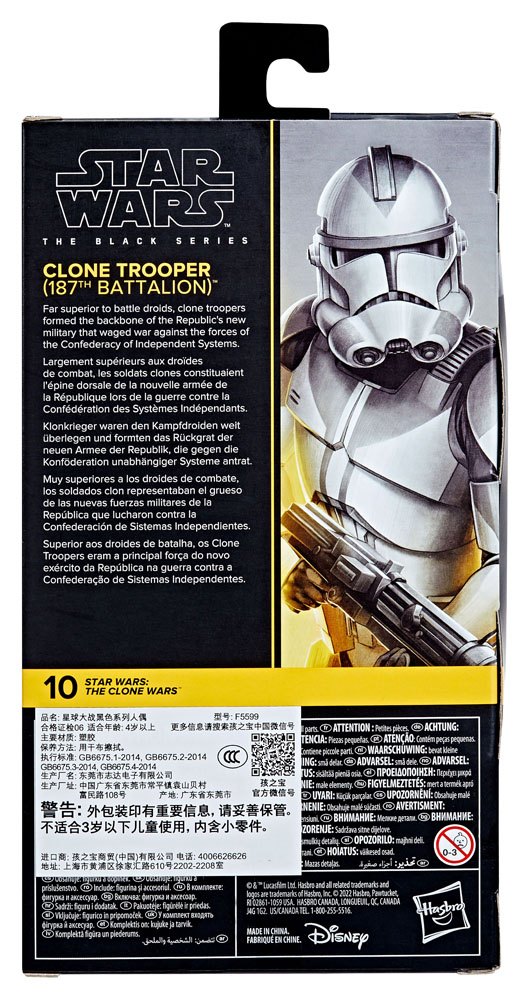 Hasbro 6-Inch Star Wars The Black Series 187th Battalion Clone Trooper Action Figure