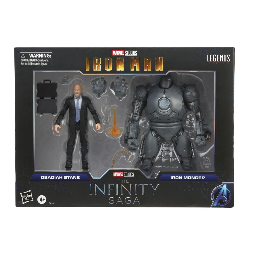 Marvel Legends Series 15cm Collectible Obadiah Stane and Iron Monger Figures