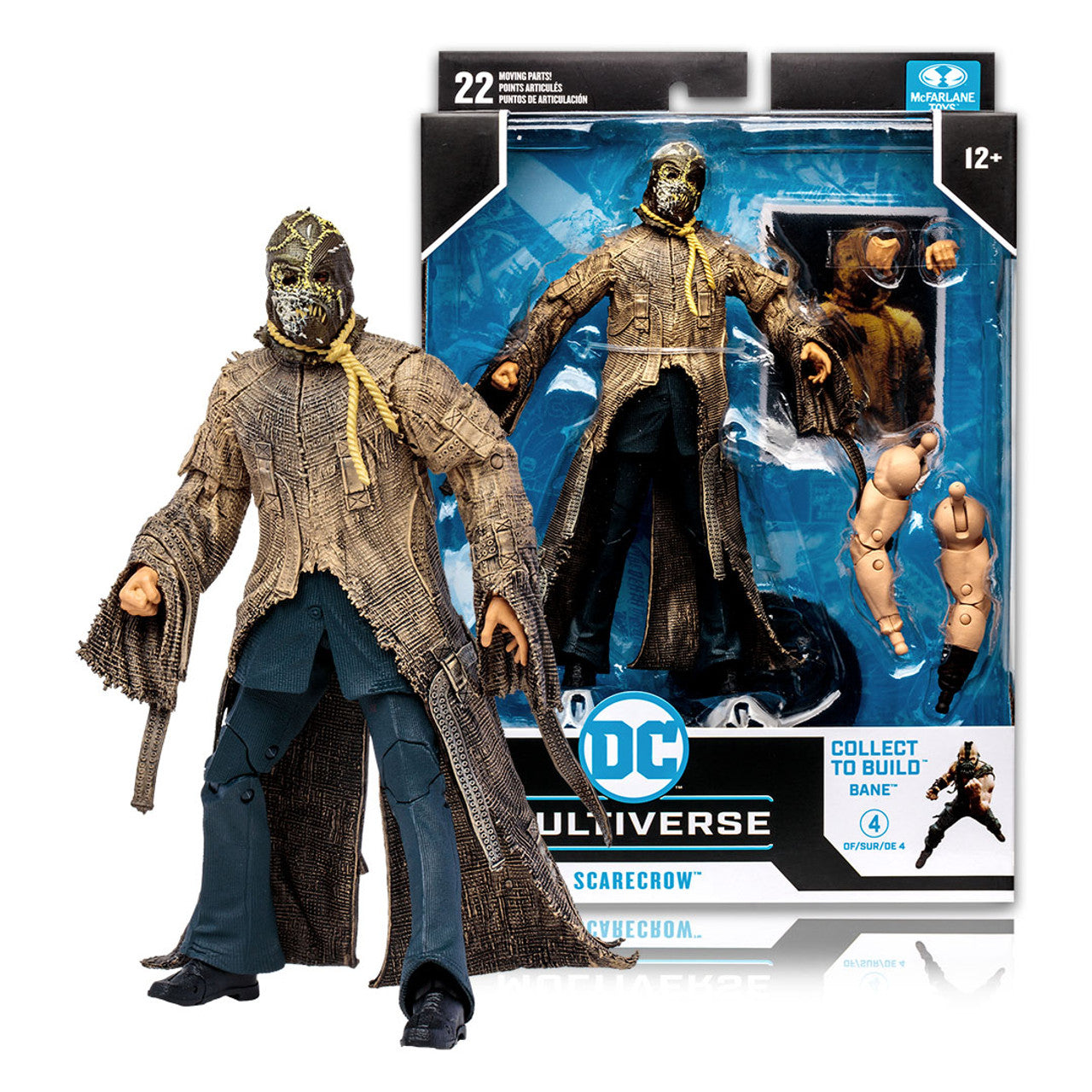 McFarlane DC Multiverse Highly Detailed 7-Inch Action Figure of Scarecrow from The Dark Knight Trilogy
