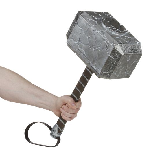 Marvel Legends Series Authentic Electronic Replica of Mighty Thor's Iconic Mjolnir Hammer
