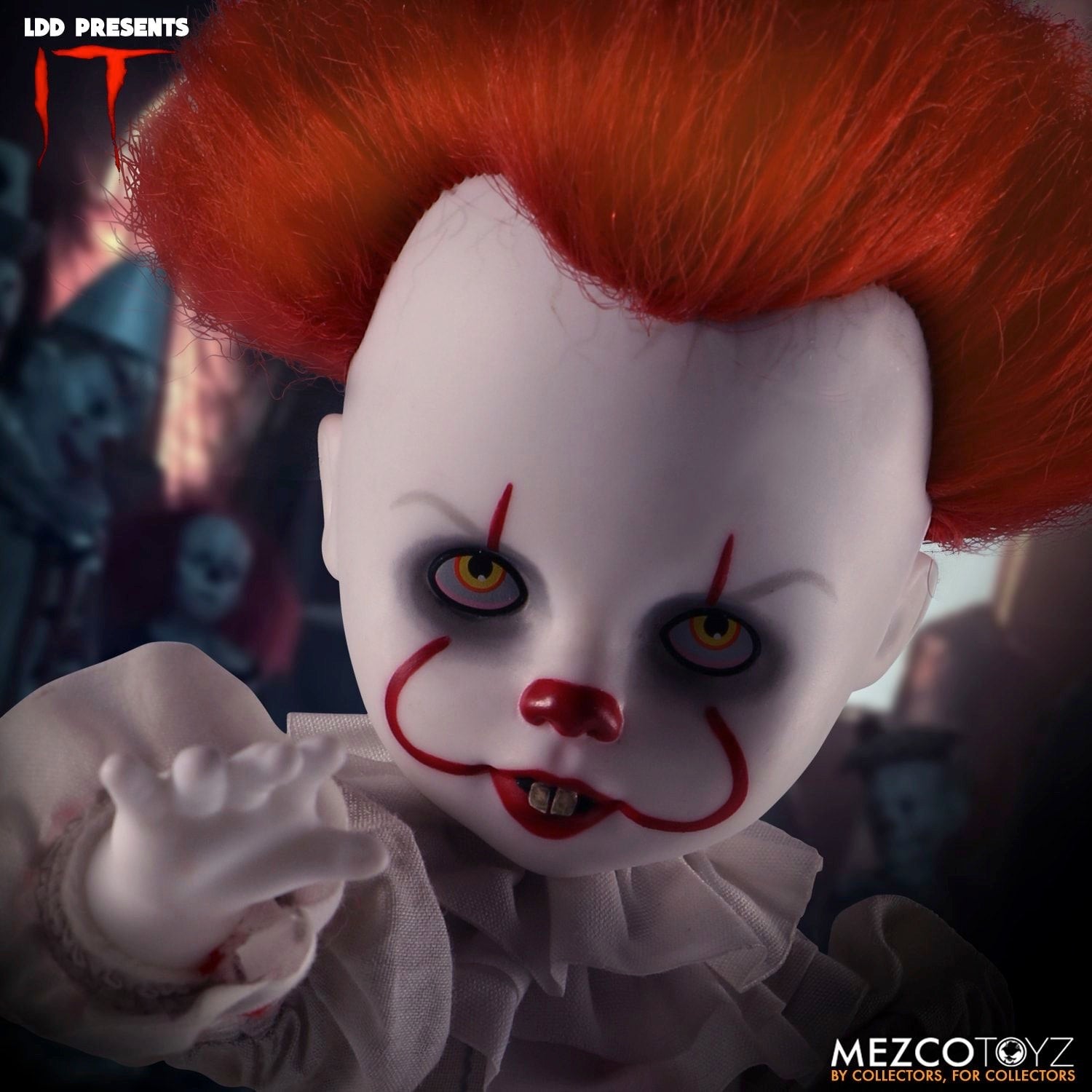 Living Dead Dolls Branded Collectible Figure of IT (2017) Pennywise the Dancing Clown