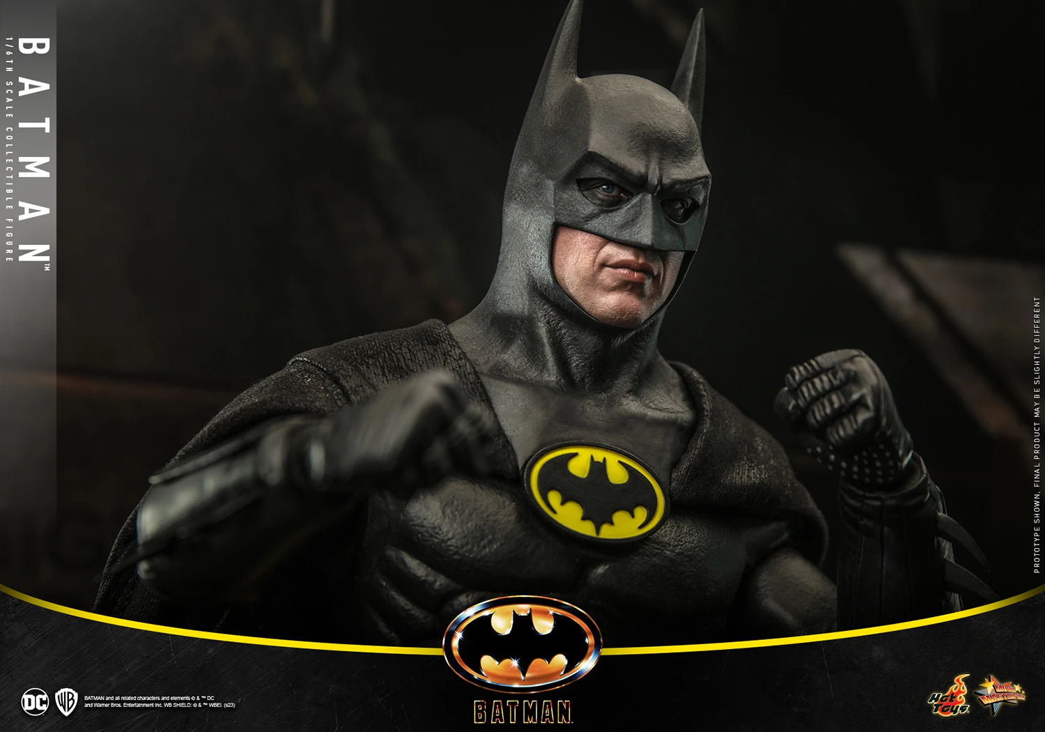 Hot Toys 1/6 Scale DC 1989 Iconic Michael Keaton Batman Figure