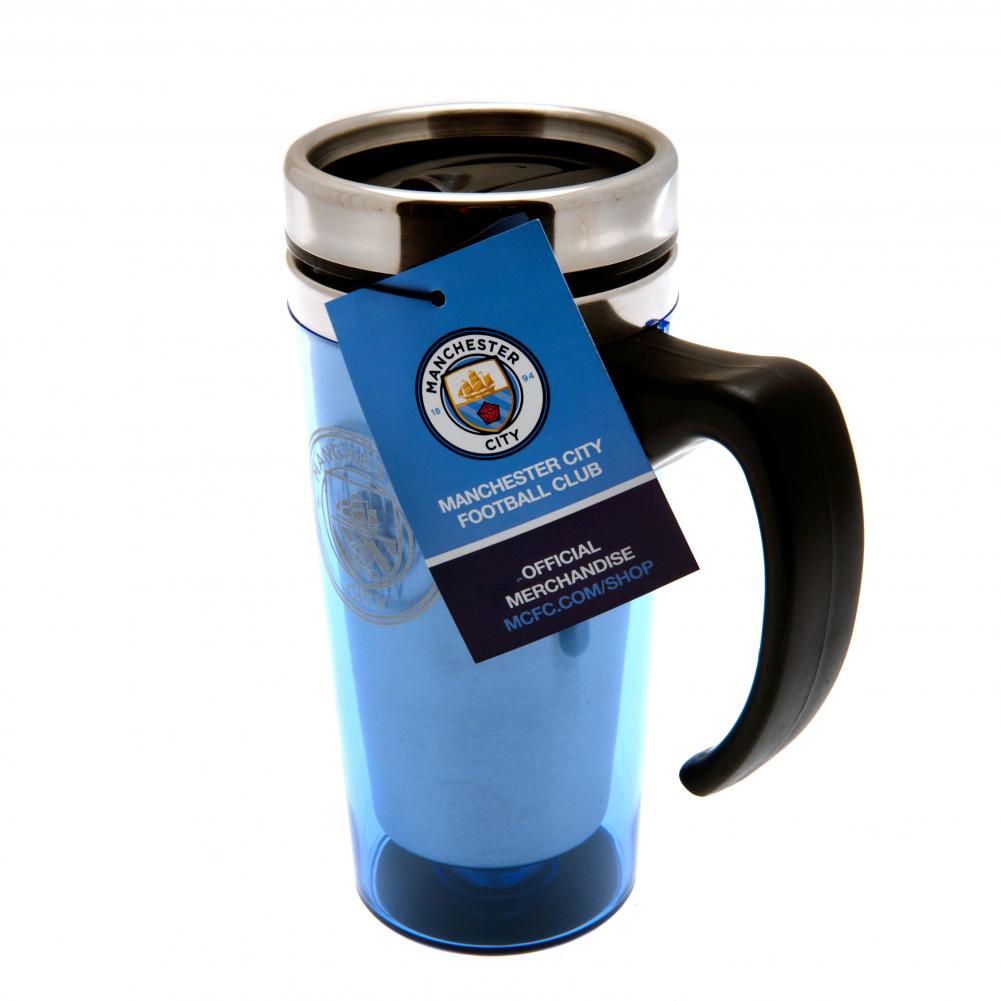 High - Quality Manchester City Football Club Hand - Held Stainless Steel Travel Mug for On - the - Go Beverage Enjoyment