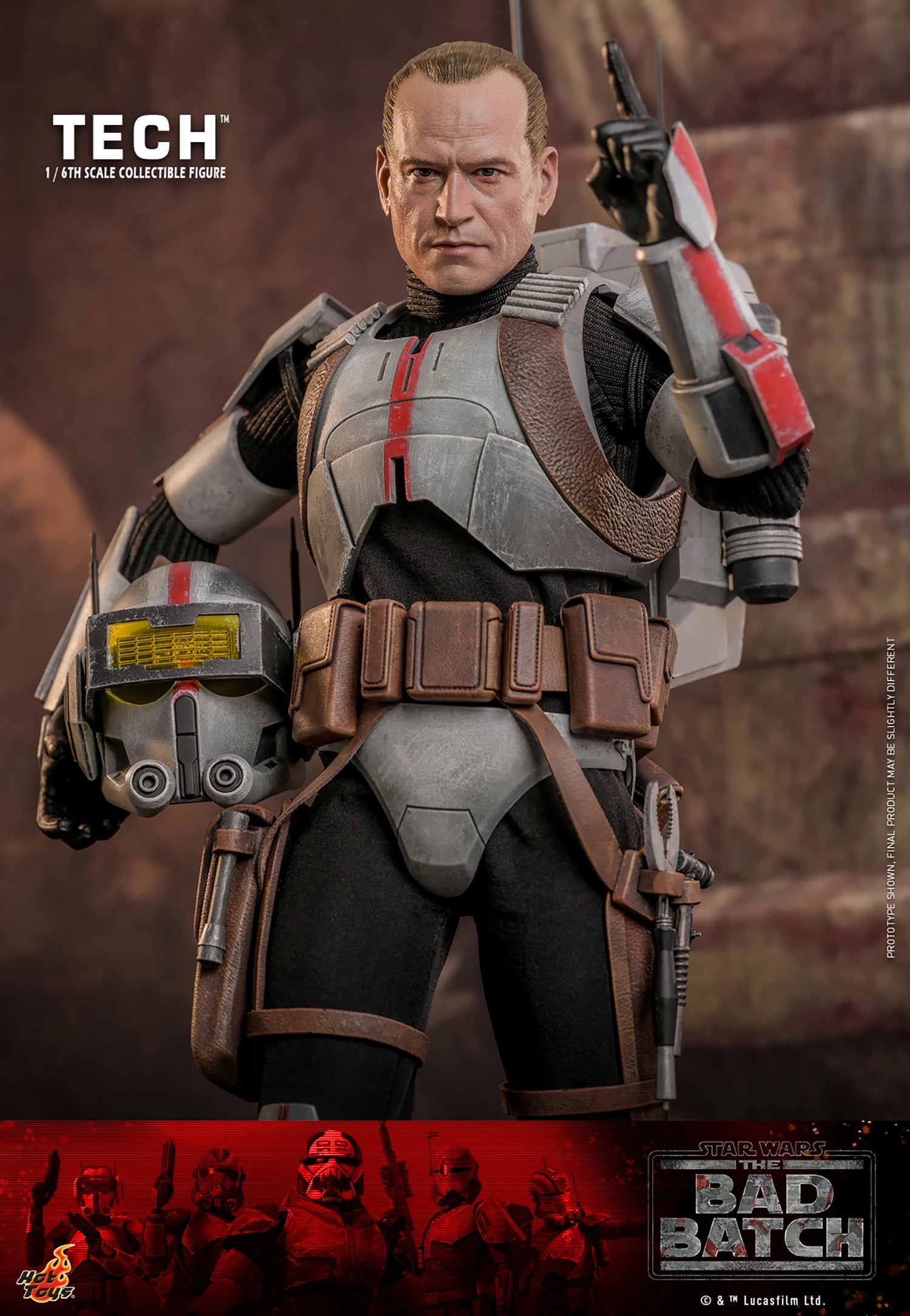 Hot Toys 1/6th Scale Collectible Figure of Tech from Star Wars The Bad Batch