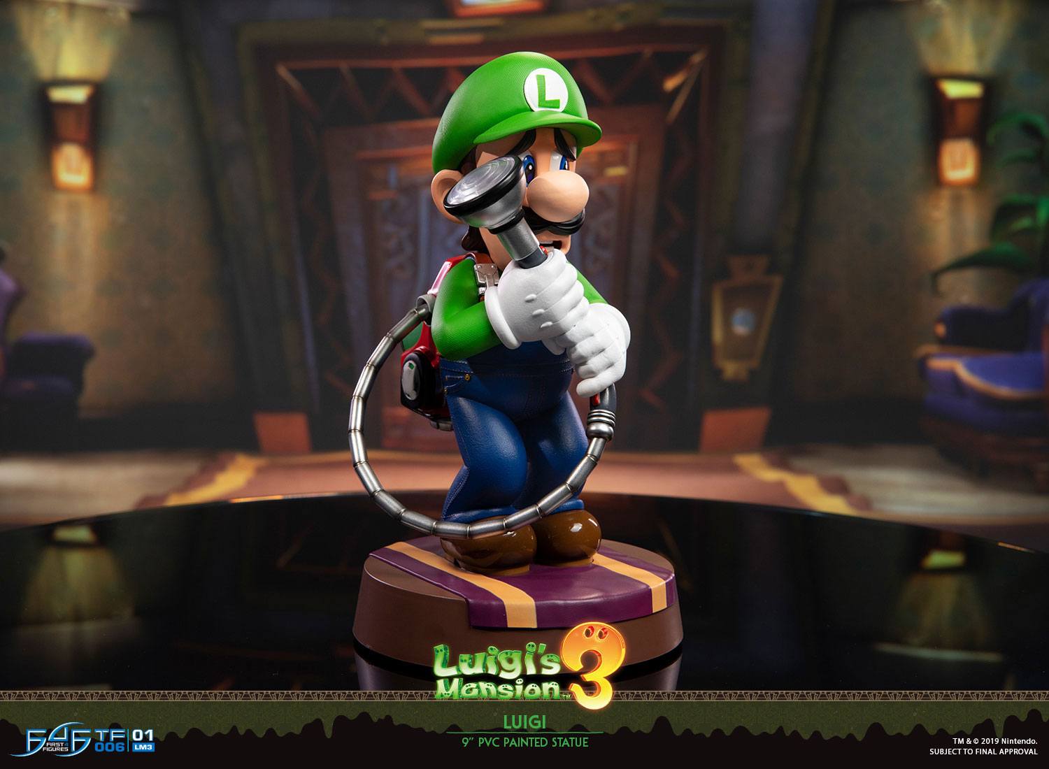 First4Figure 9-Inch Luigi Statue from Luigi's Mansion 3 PVC Collectible Figurine