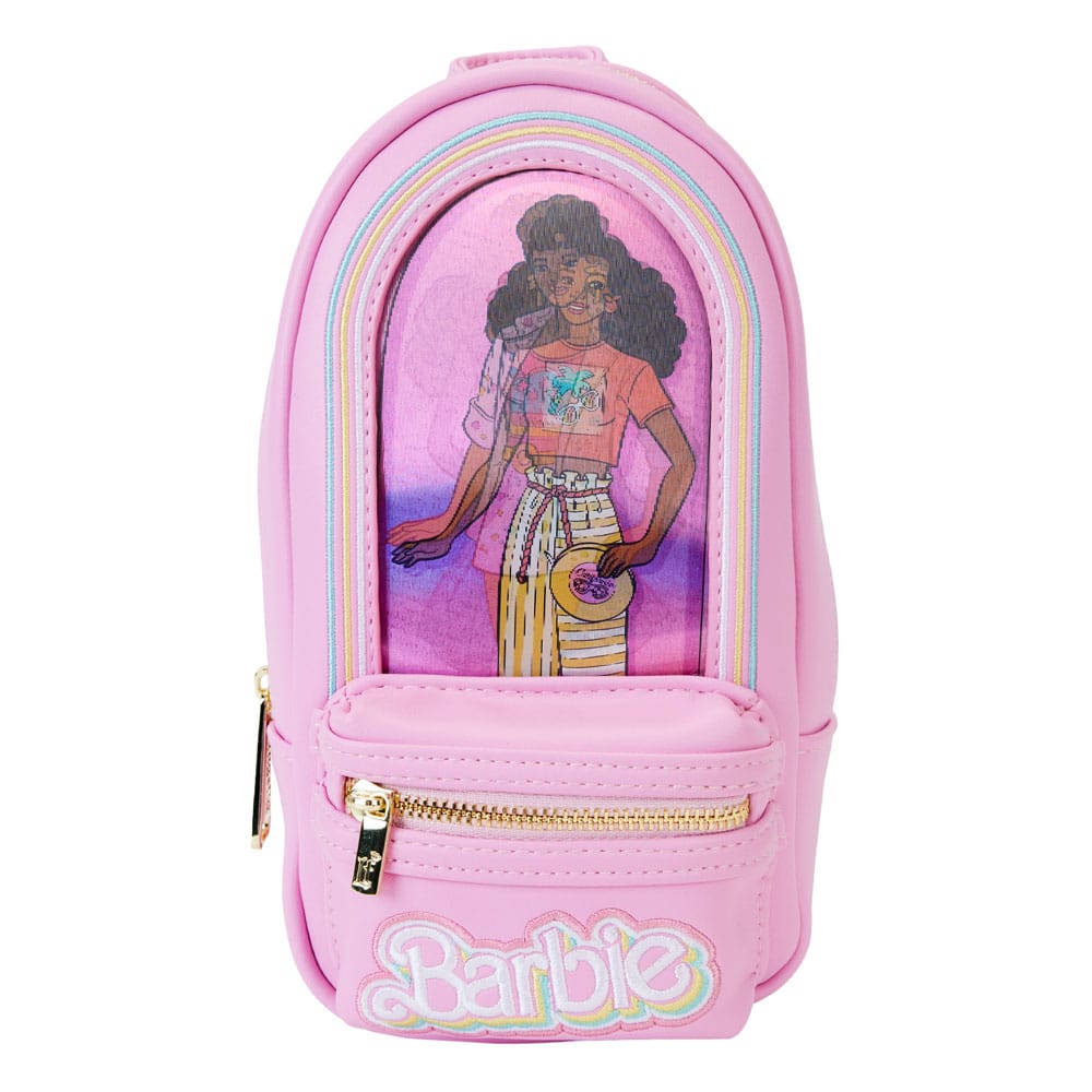 Loungefly Barbie 65th Anniversary Retro - Style Mini Backpack - Shaped Pencil Case