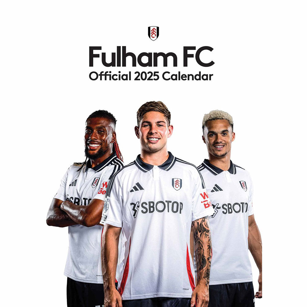 2025 A3 Wall Calendar Showcasing Favourite Fulham Football Club Players