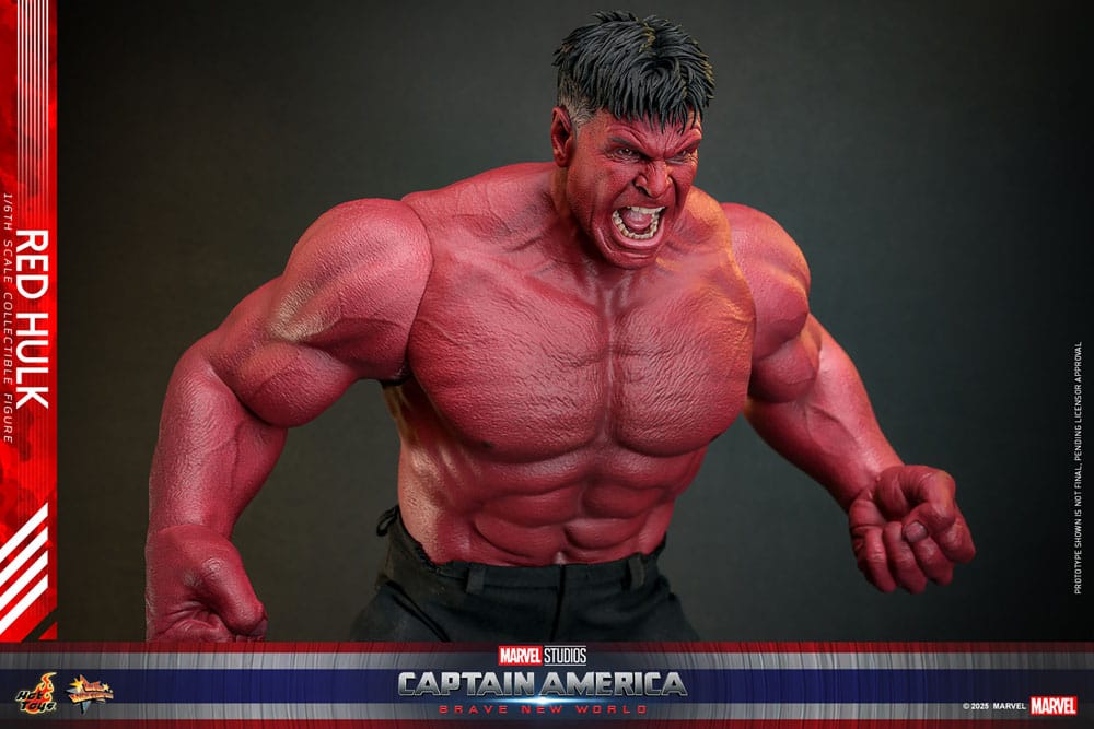 Hot Toys 1/6th Scale Collectible Action Figure of Red Hulk from Captain America: Brave New World