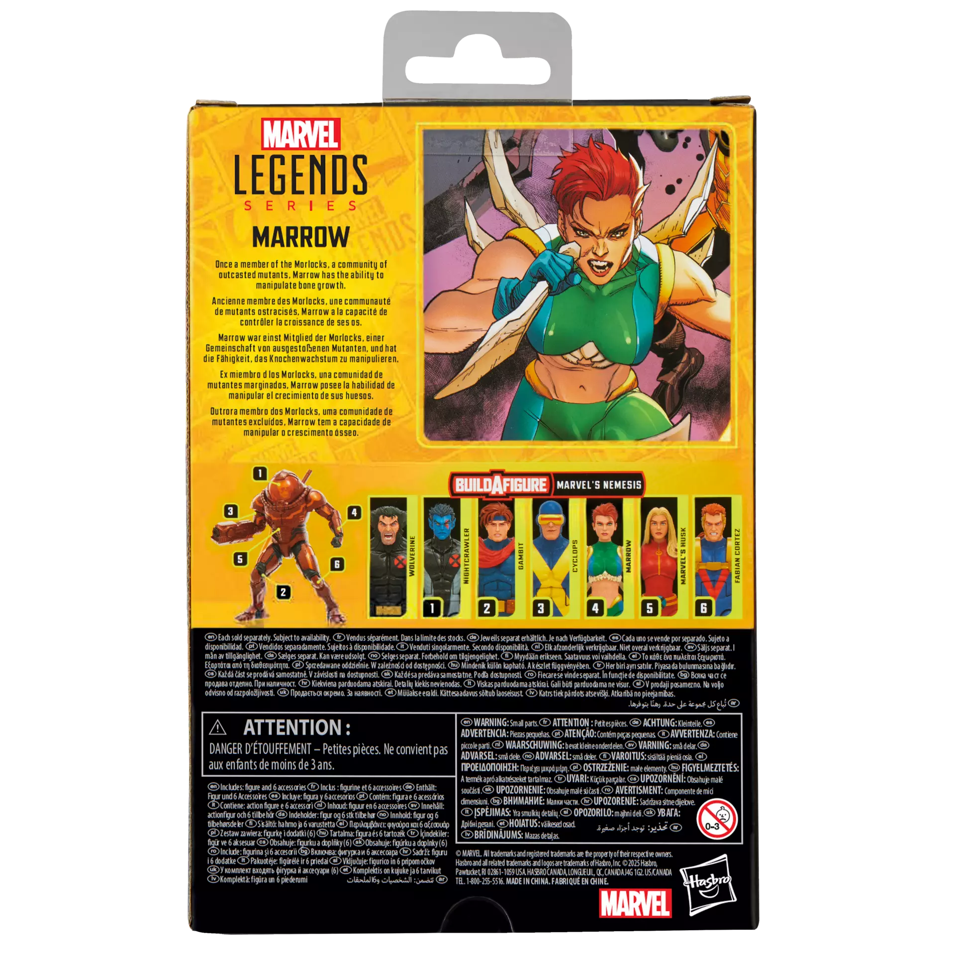 Hasbro Marvel Legends Series 6-Inch Scale Collectible Marrow Action Figure from Marvel's X-Men Comics