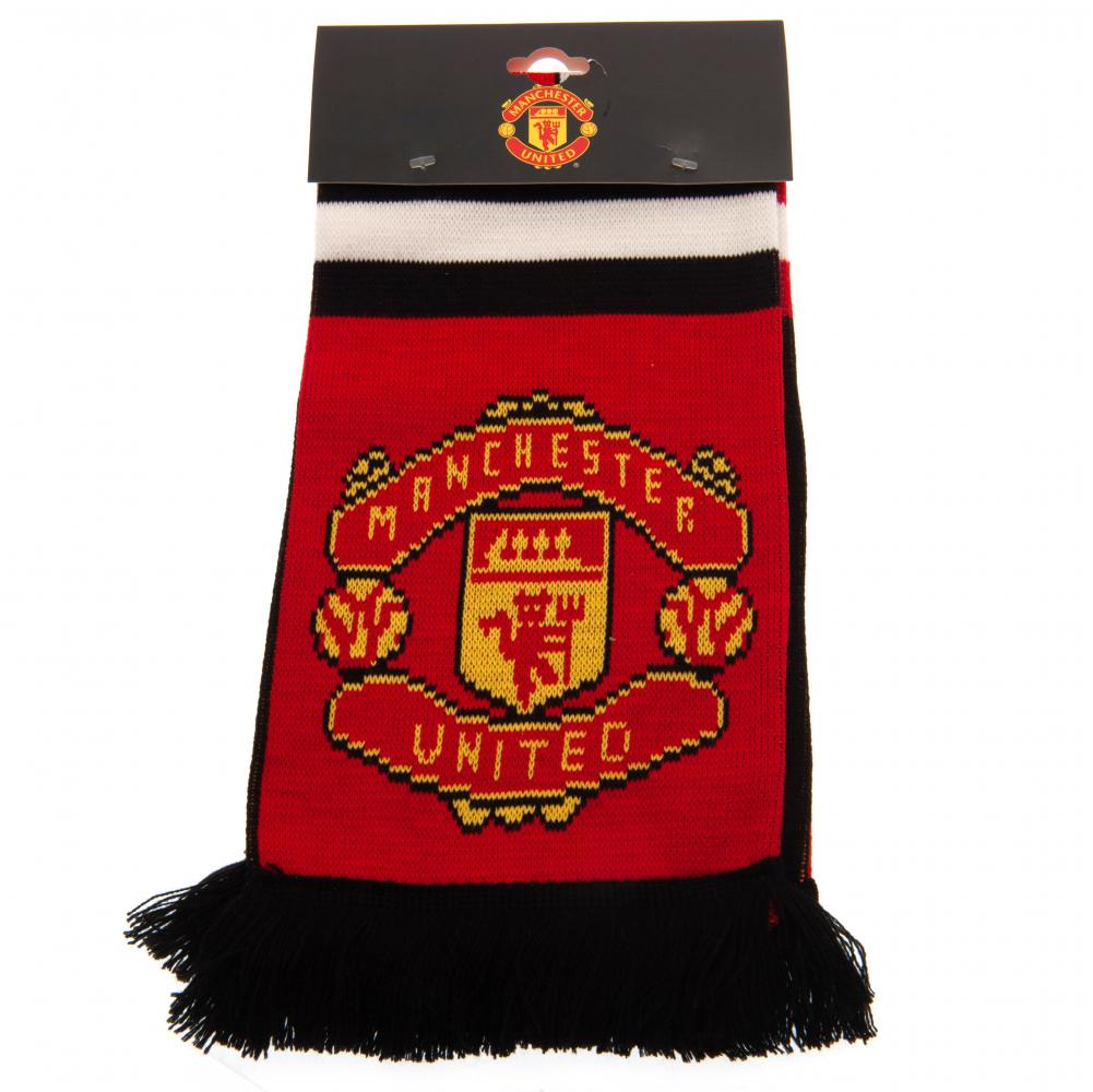 Reversible Jacquard Knit Scarf of Manchester United Football Club