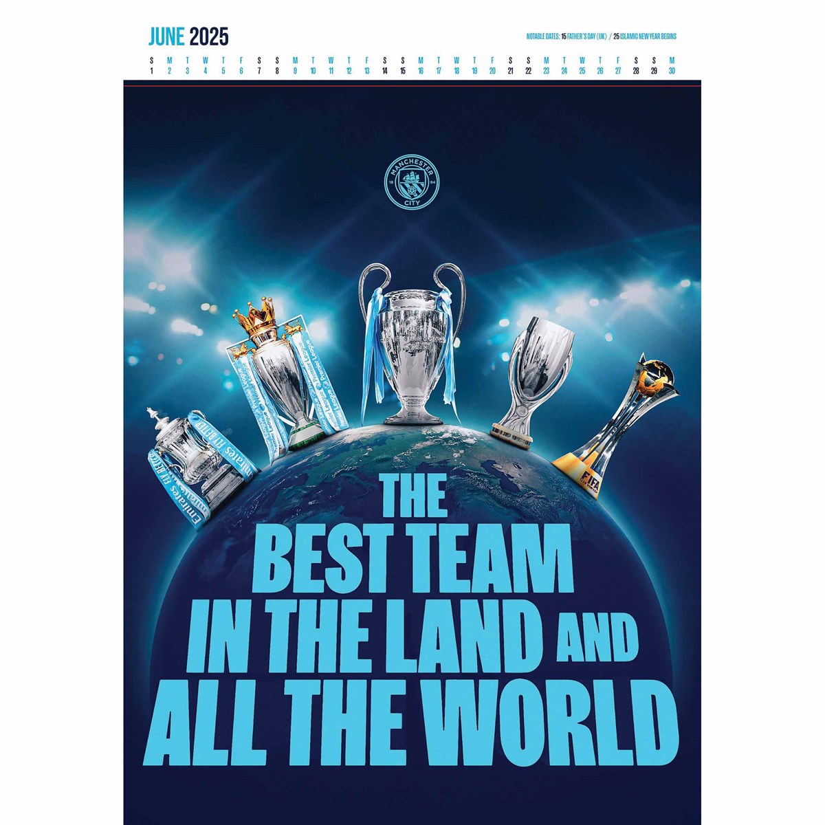 2025 Manchester City FC Premium Collectors Edition Calendar