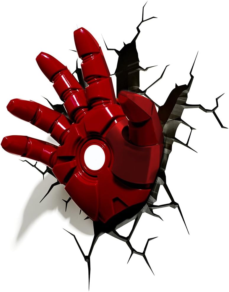Marvel Iron Man 3D Hand-shaped Wall-mounted Decorative Lighting for Home Decoration