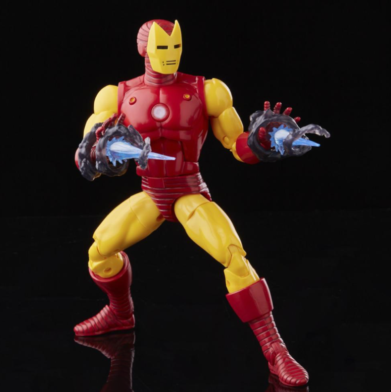 Marvel Legends Series 20th Anniversary Deluxe Retro Iron Man Action Figure for Collectors and Fans