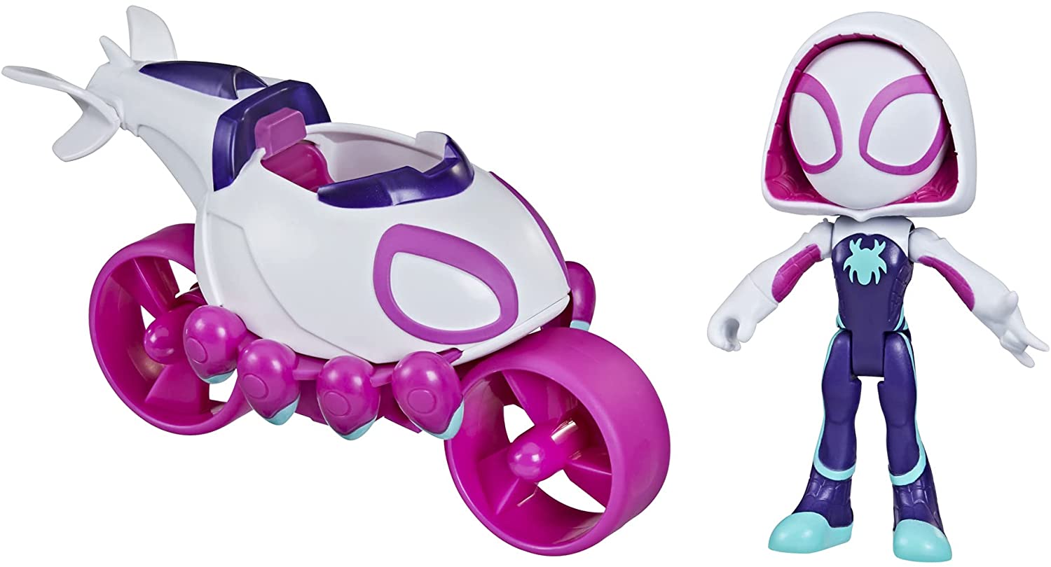 Marvel Spidey and His Fantastic Friends' Ghost Spider Helicopter Cycle Toy