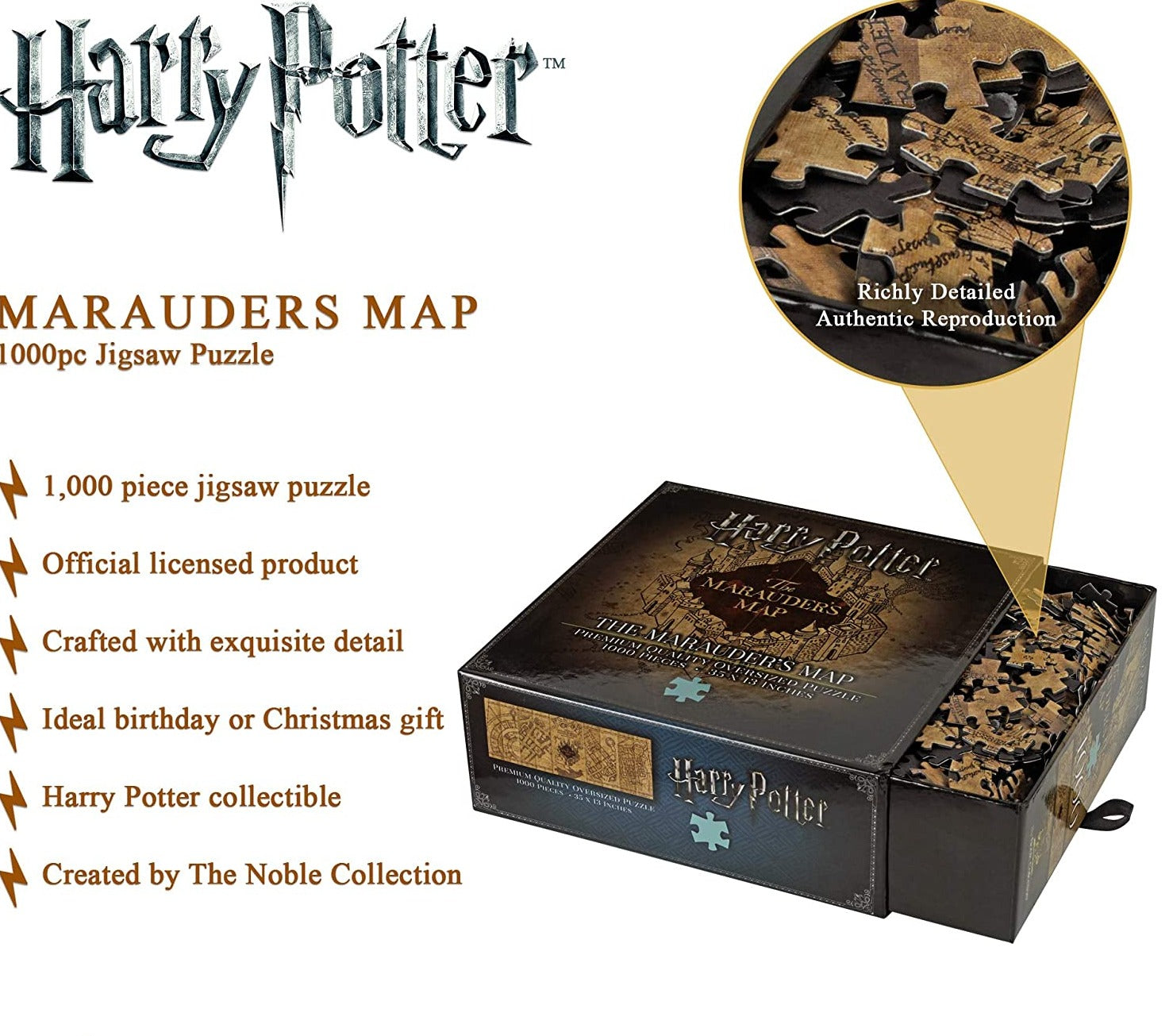 High - quality 1000 - piece Marauders Map Jigsaw Puzzle for Harry Potter Fans