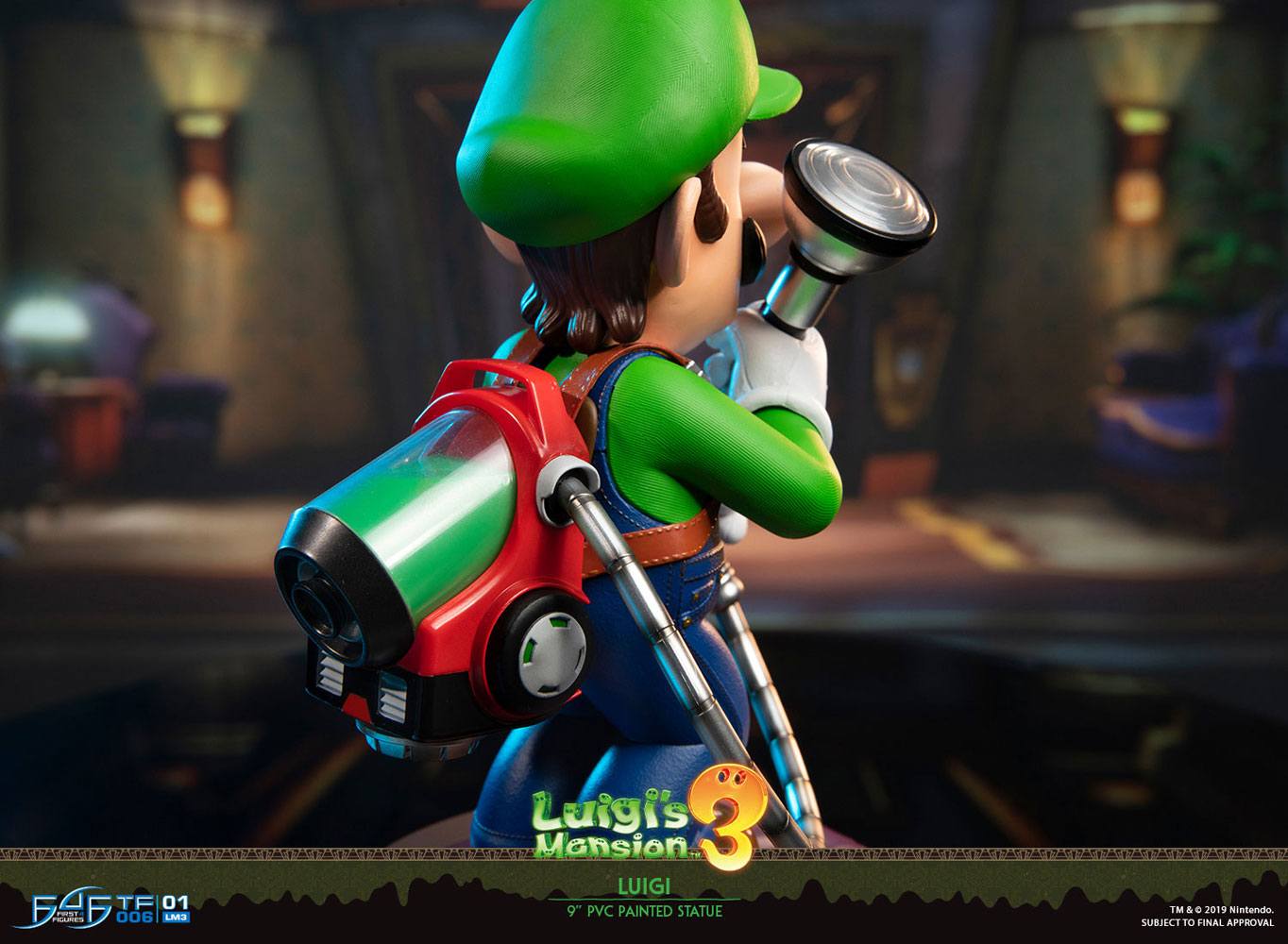 First4Figure 9-Inch Luigi Statue from Luigi's Mansion 3 PVC Collectible Figurine