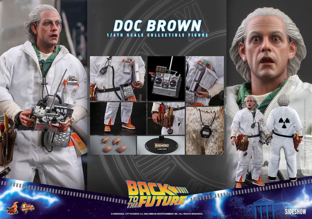 Hot Toys Back to the Future 1/6th Scale Movie Masterpiece Collectible Figure of Doc Brown
