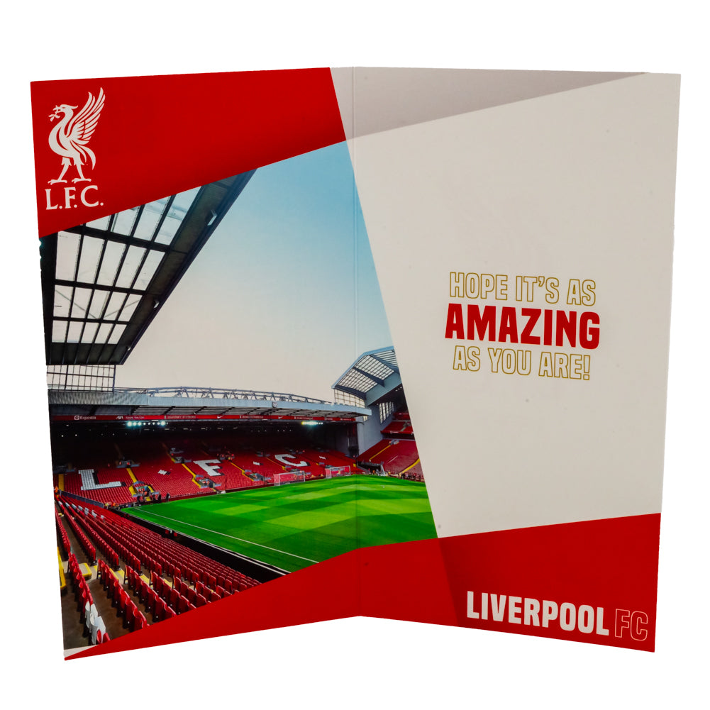 Super Son Liverpool Football Club Birthday Card for a Special Celebration