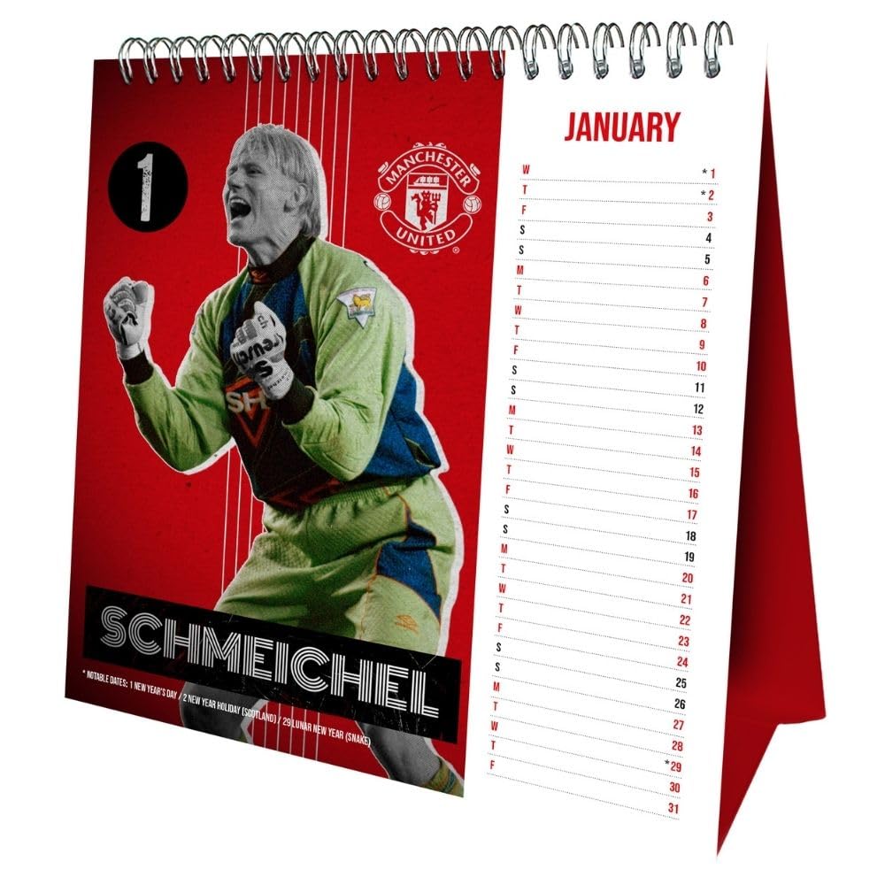 2025 Special Edition Manchester United FC Desktop Calendar - 'Ultimate 11'