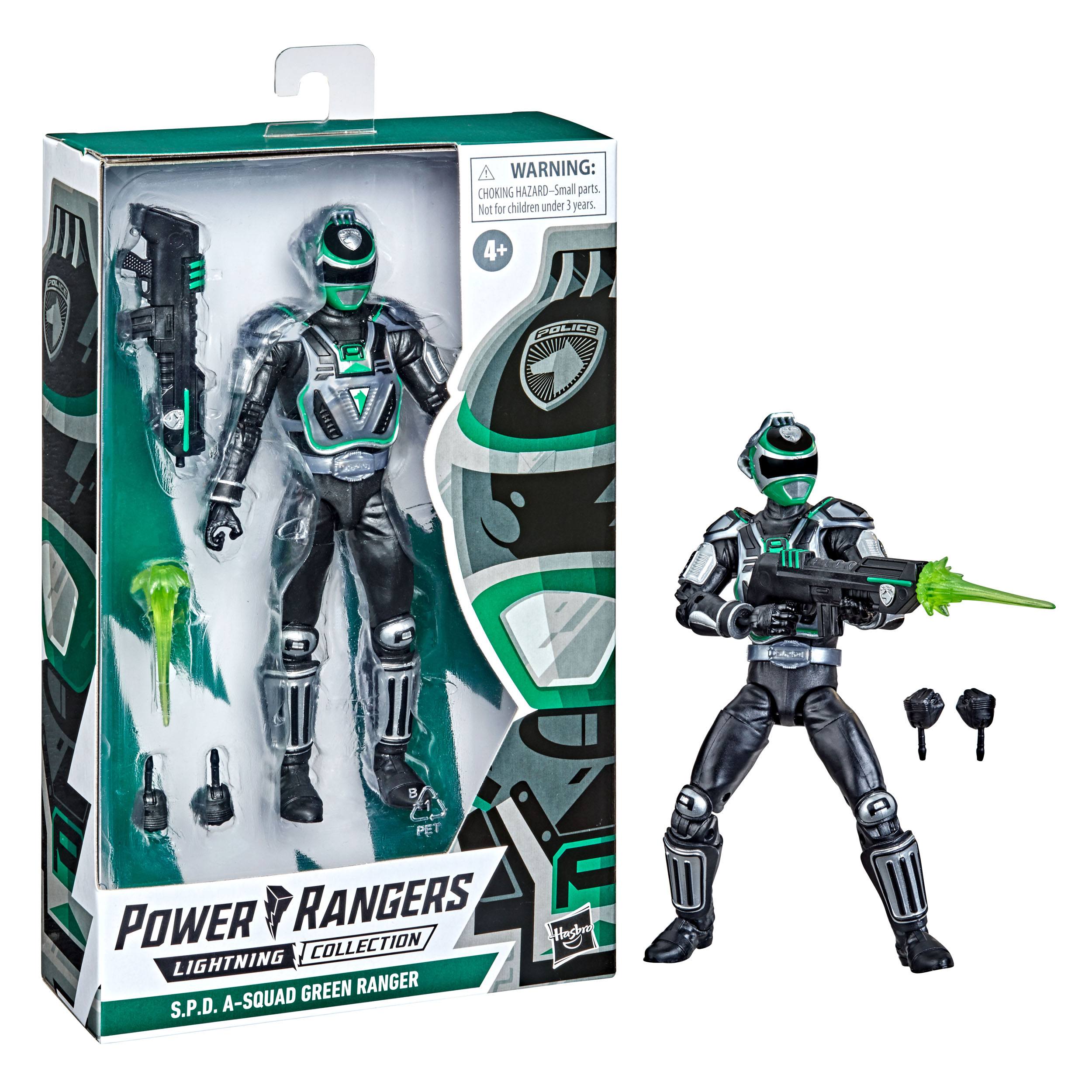 Hasbro's High - Quality Power Rangers Lightning Collection S.P.D. A - Squad Green Ranger Collectible Action Figure