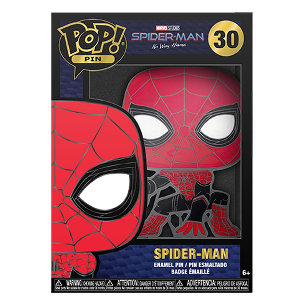 Funko POP! Marvel Spider - Man Enamel Pin Featuring Tom Holland, Collectible Merchandise