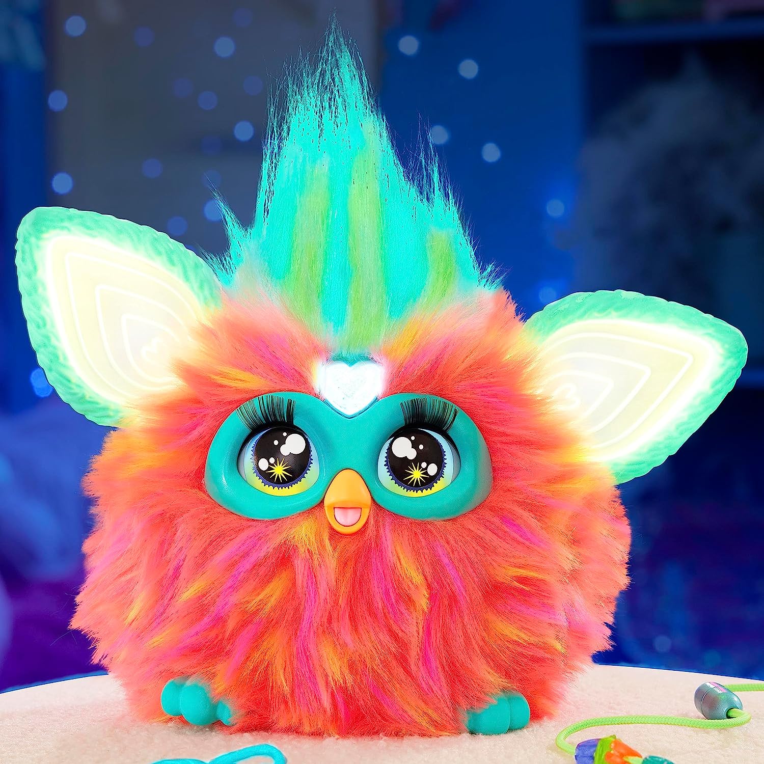 Coral-Colored Interactive Electronic Furby Pet with Over 600 Phrases