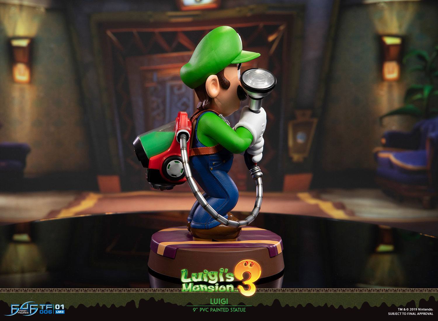 First4Figure 9-Inch Luigi Statue from Luigi's Mansion 3 PVC Collectible Figurine