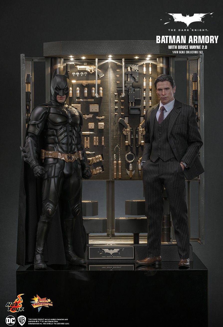 Hot Toys 1/6 Scale Batman Armory Set with Bruce Wayne (2.0)