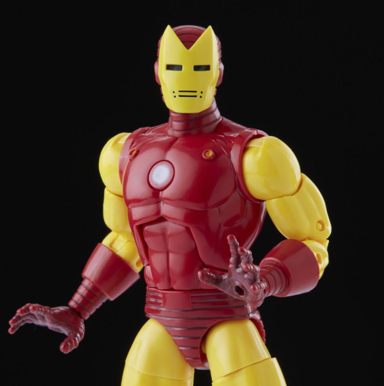 Marvel Legends Series 20th Anniversary Deluxe Retro Iron Man Action Figure for Collectors and Fans