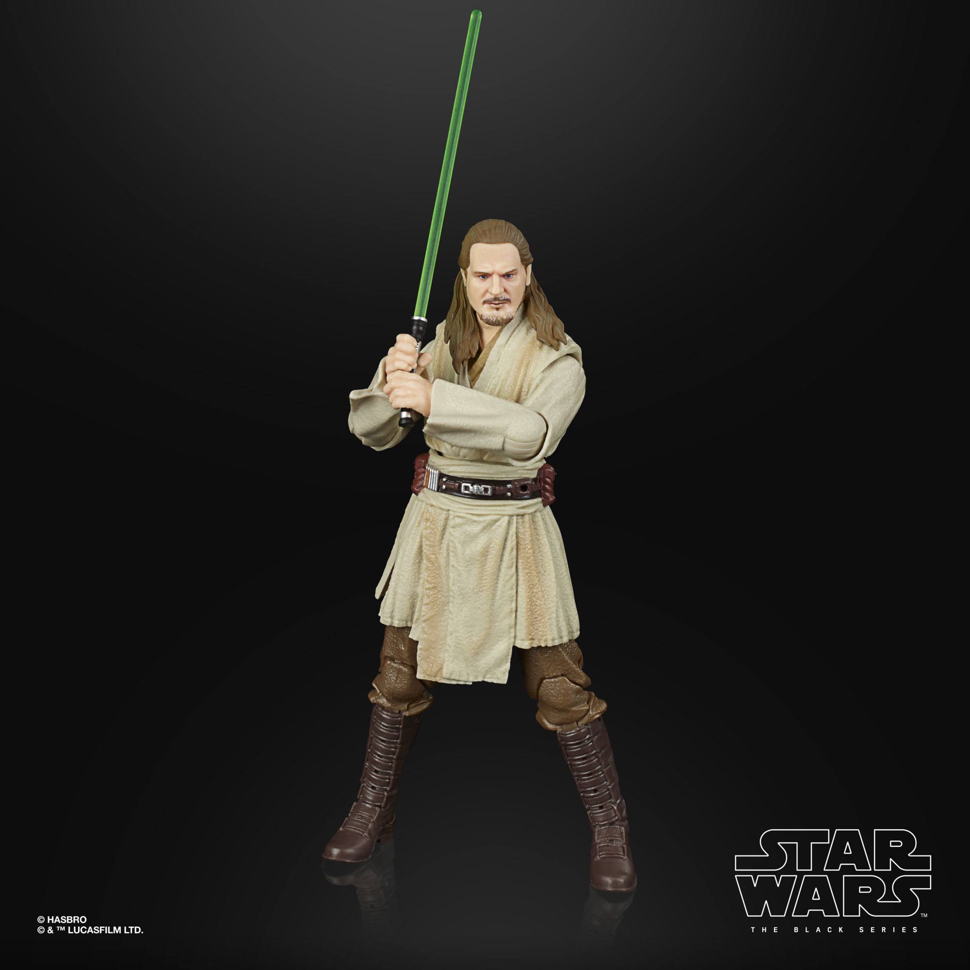 Hasbro Star Wars The Black Series Collectible Action Figure - Qui - Gon Jinn from The Phantom Menace for Lucasfilm's 50th Anniversary