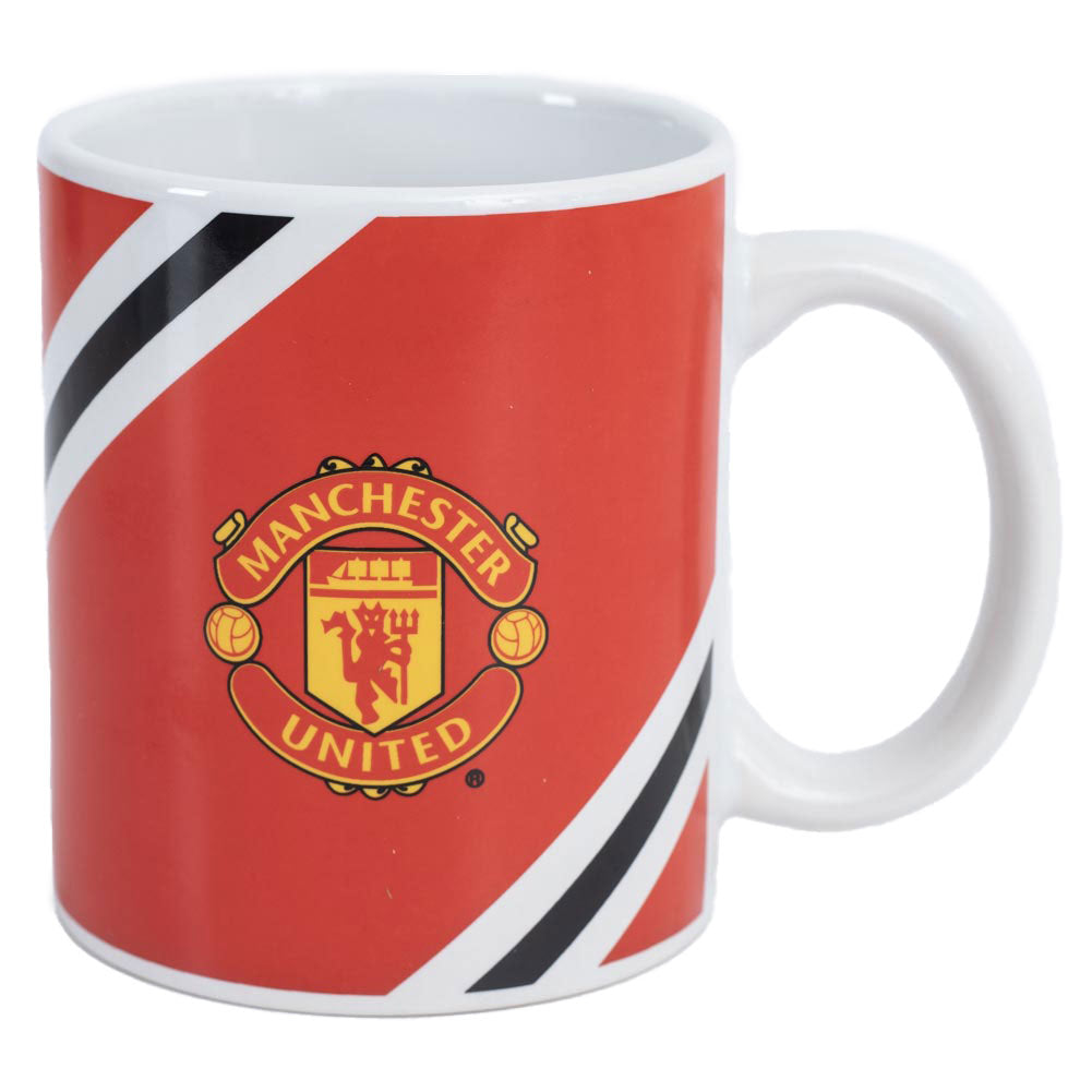 Gorgeous Manchester United FC Striped Ceramic Coffee Mug