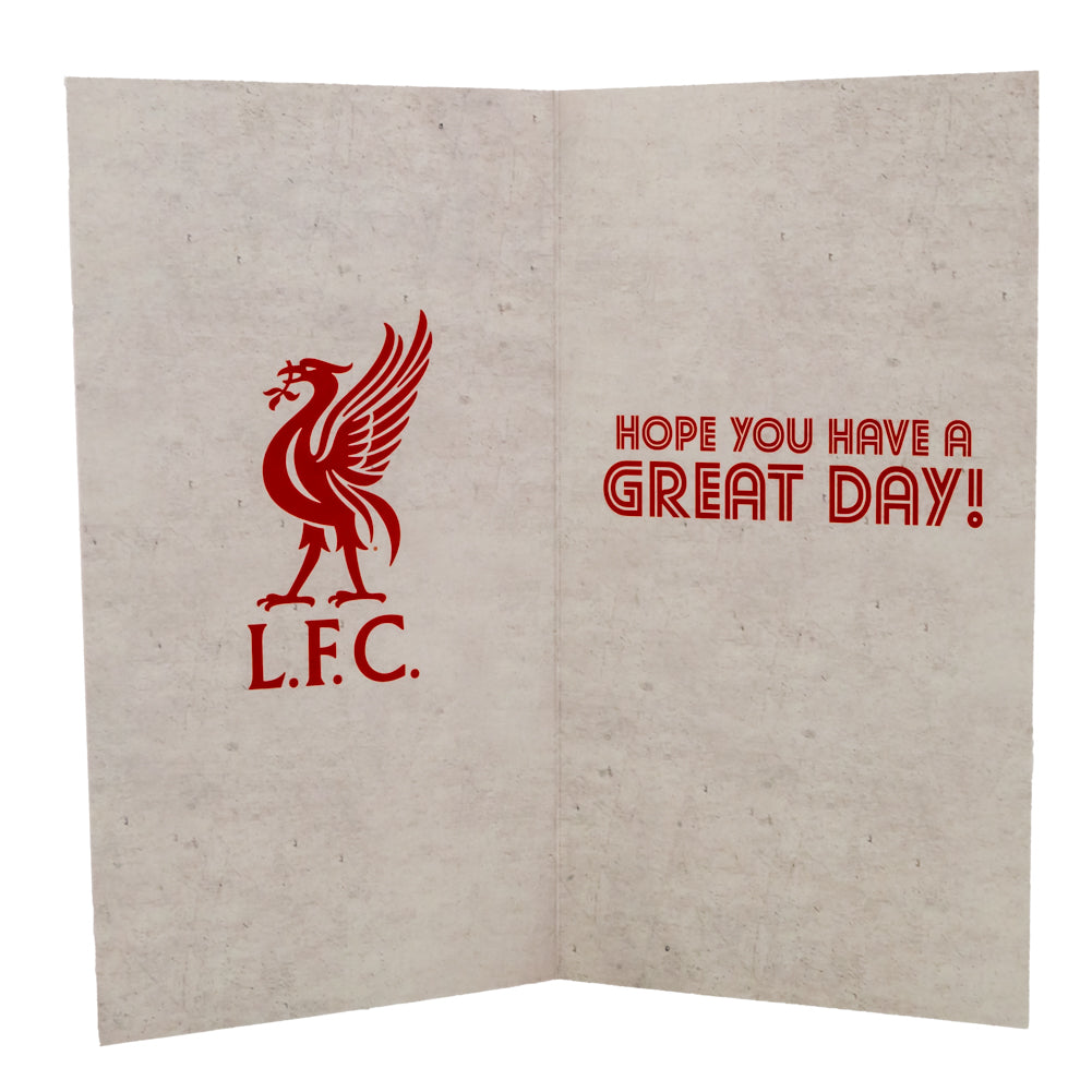 Retro Style Liverpool FC Shirt Design Birthday Card
