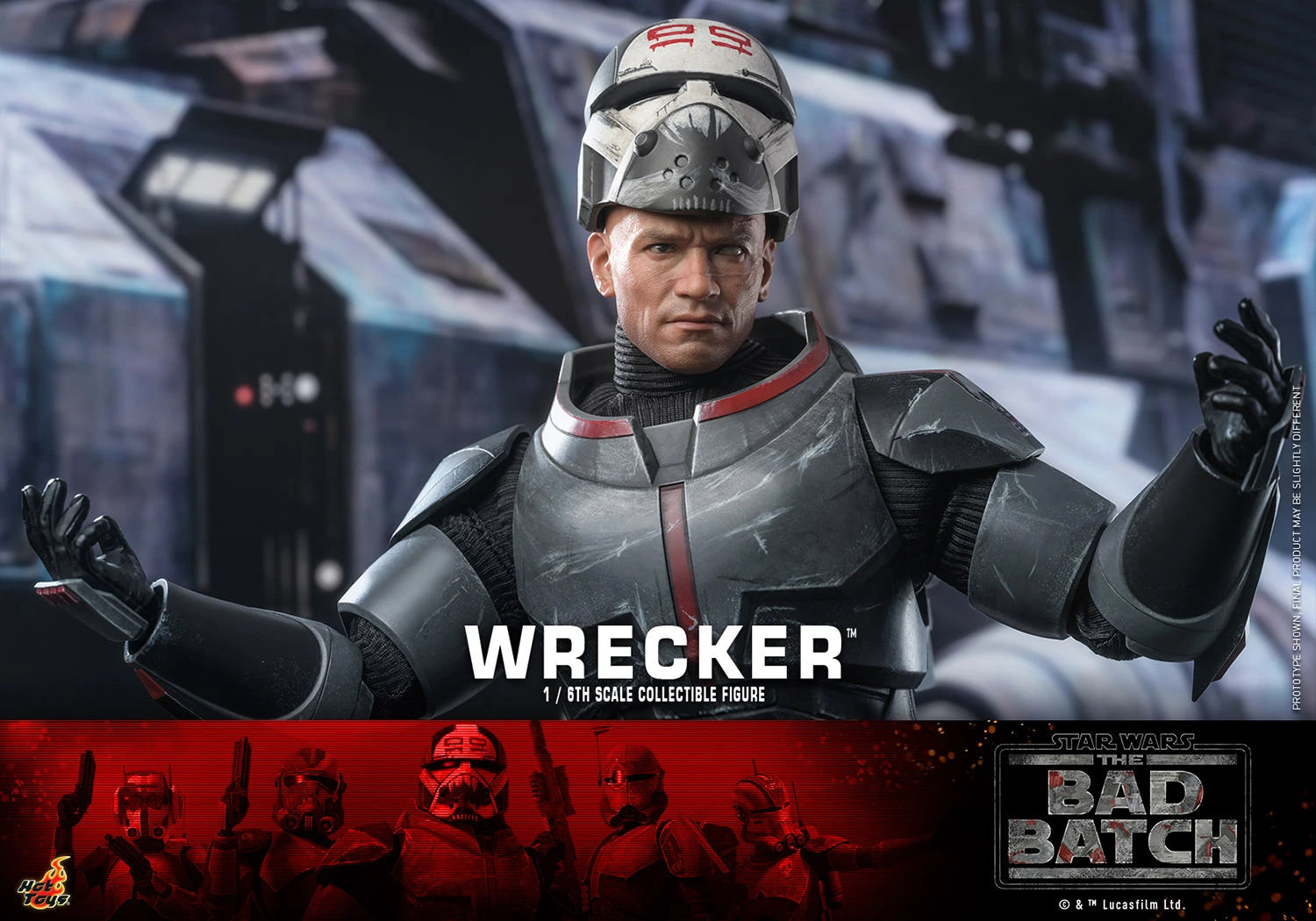 Hot Toys 1/6th Scale Star Wars The Bad Batch Wrecker Collectible Figure