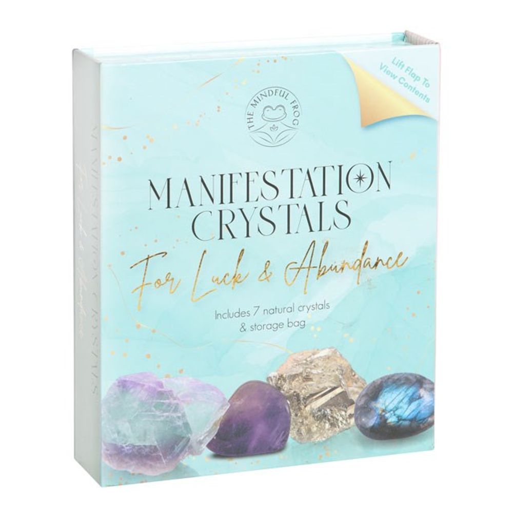 Powerful Manifestation Crystal Gift Set for Attracting Good Fortune and Abundance