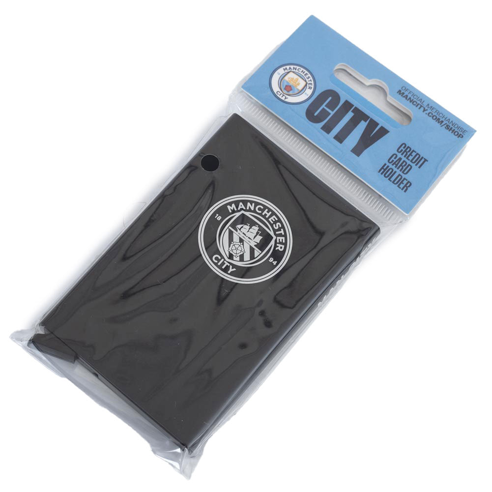 Manchester City Branded Aluminium RFID-Protected Card Holder Case