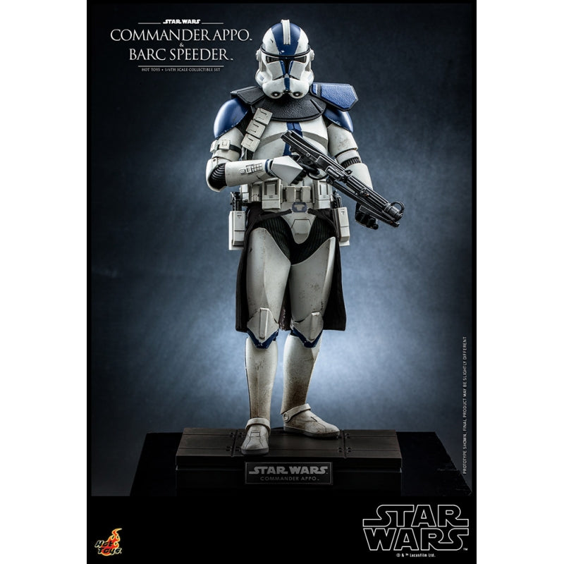Hot Toys 1:6 Scale Star Wars Clone Wars - Detailed Commander Appo with BARC Speeder Set
